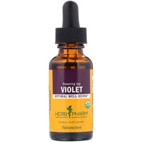 Extrait Liquide de Violette Bio Herb Pharm 30 ml vue avant