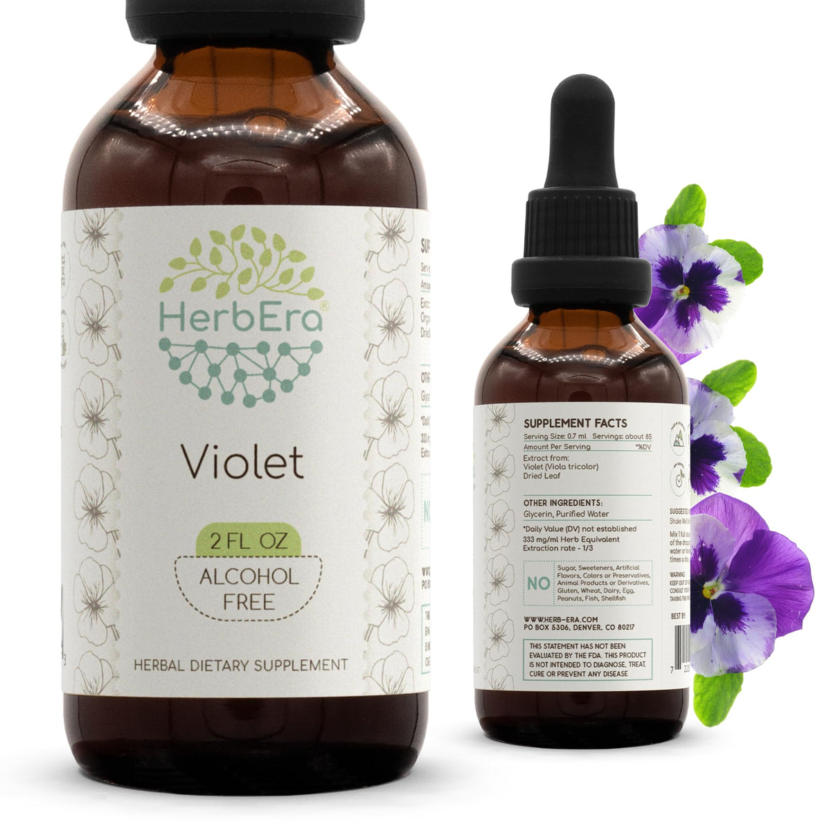 Extrait liquide violet HerbEra 60 ml vue avant