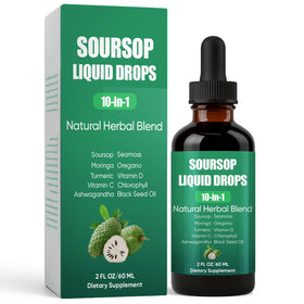Extrait Soursop 10 en 1 de Shwfhi, bouteille frontale, 12,8 cm