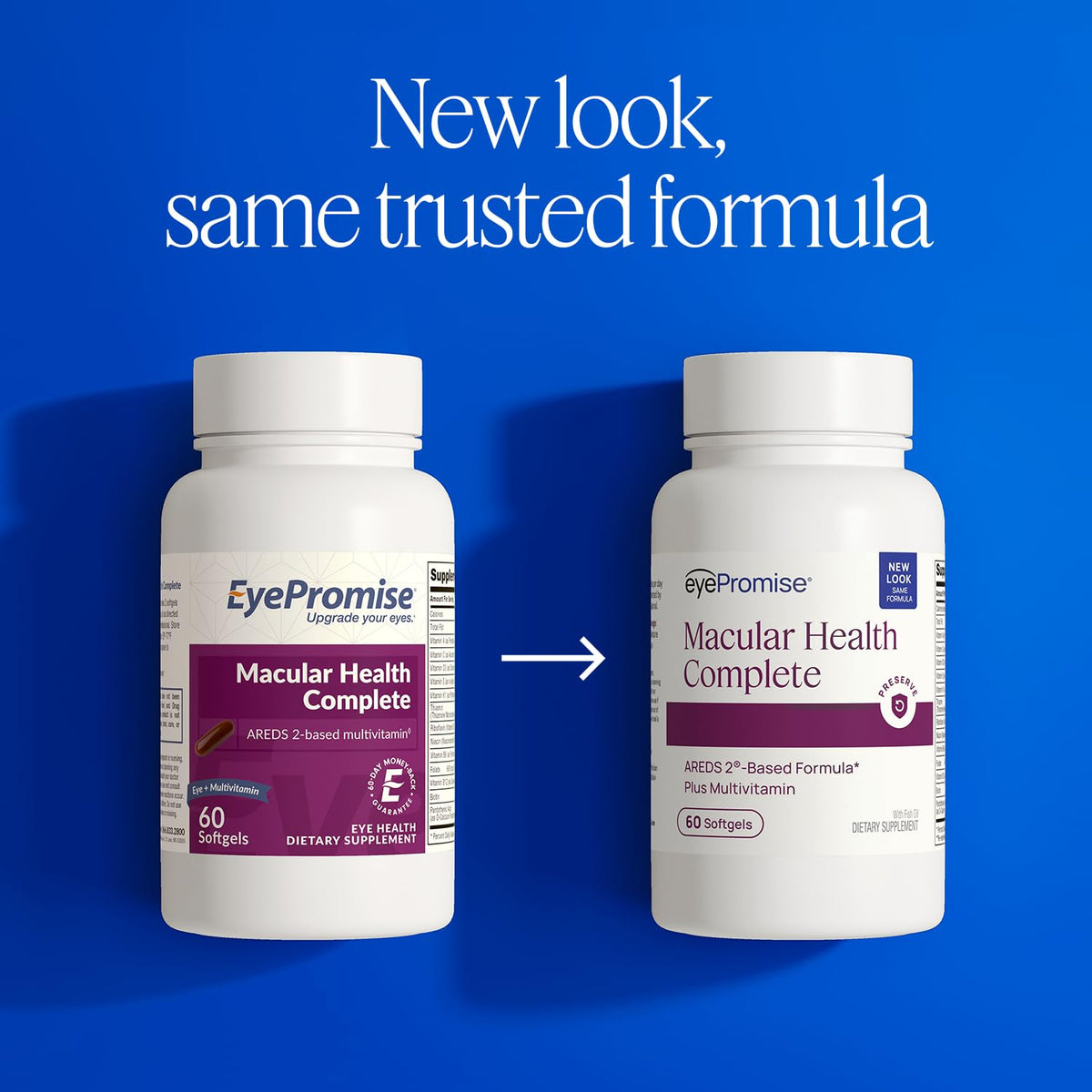 EyePromise Complément Alimentaire Multivitamines 60 Gélules avec étiquette