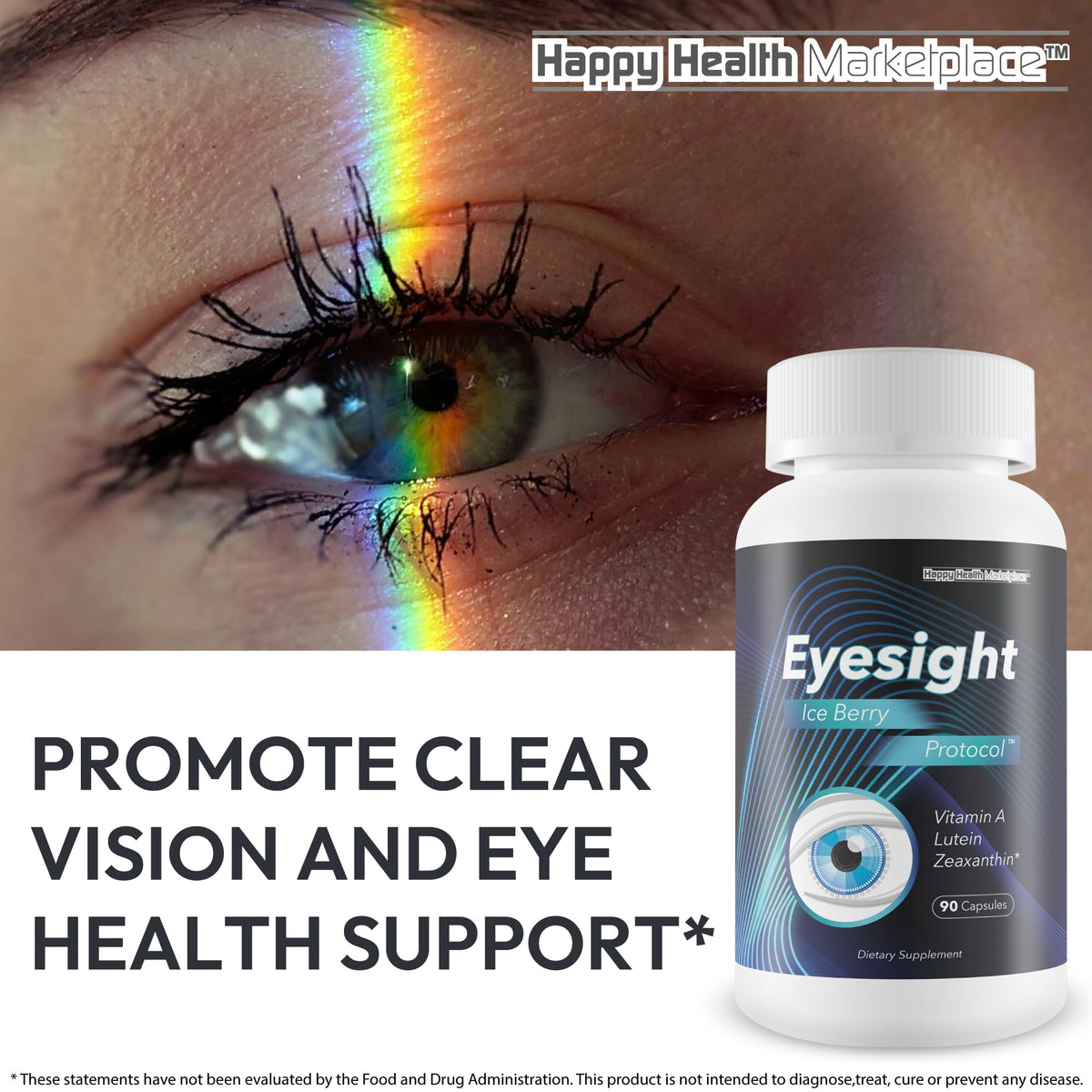 Eyesight Ice Berry Protocol sur une table avec des baies
