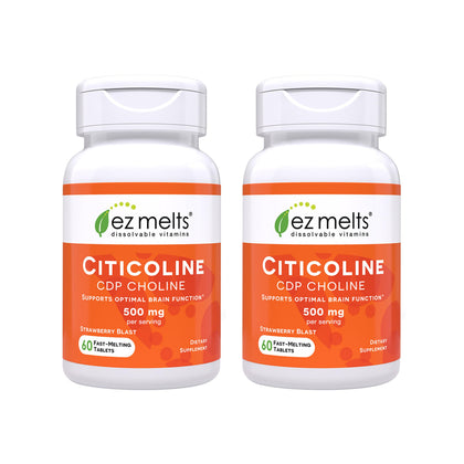 EZ Melts Citicoline 500 mg comprimés dissous modèle fraise