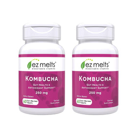 EZ Melts Kombucha Dissolvables 250 mg, Pomme Baie, emballage avant