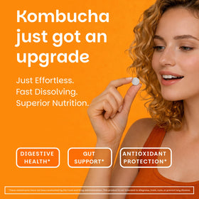 EZ Melts Kombucha Dissolvables 254 mg Citron Gingembre, emballage
