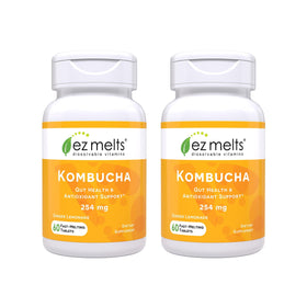 EZ Melts Kombucha Dissolvables 254 mg Citron Gingembre, vue avant
