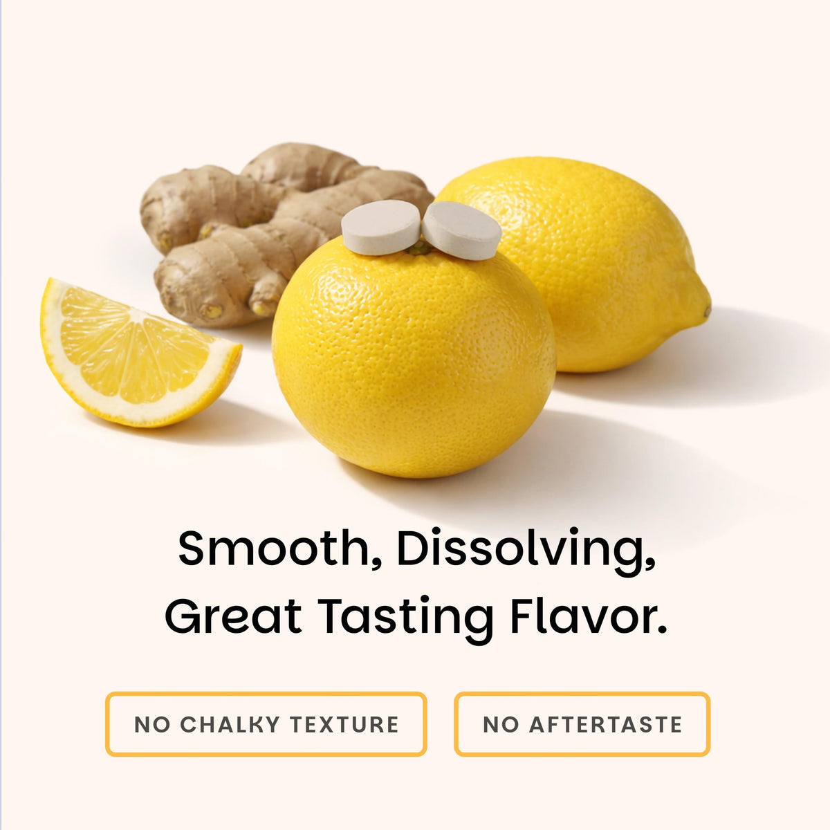 EZ Melts Kombucha Dissolvables 254 mg, ingrédients sur l'emballage