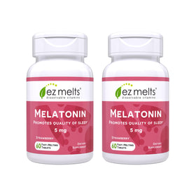 EZ Melts Mélatonine 5 mg 120 comprimés fraise vue de face