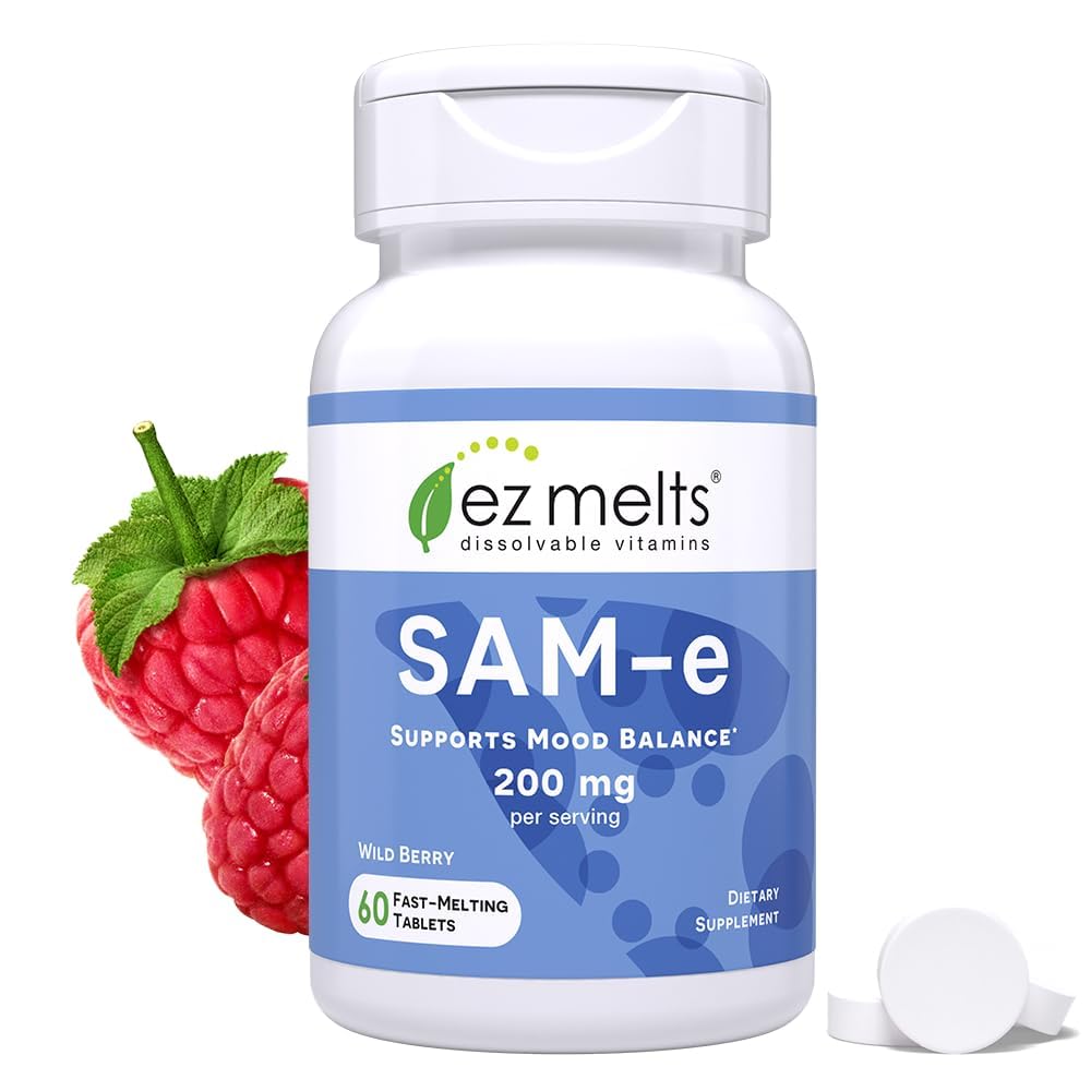 EZ Melts SAM-e 200 mg comprimés dissolvables emballage avant