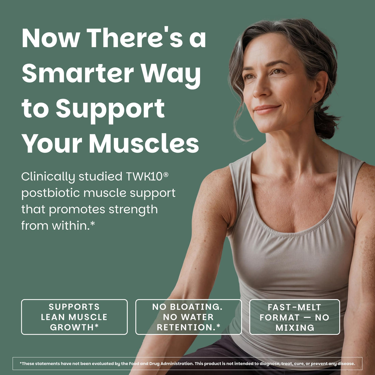 EZ Melts VitalMuscle comprimés à dissoudre dans une main