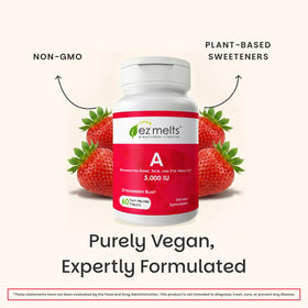 EZ Melts Vitamine A 5 000 UI comprimés dissous en boîte