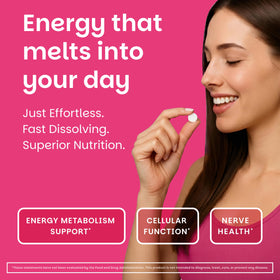 EZ Melts Vitamine B1 Dissolvante 25 mg, comprimés sur une cuillère