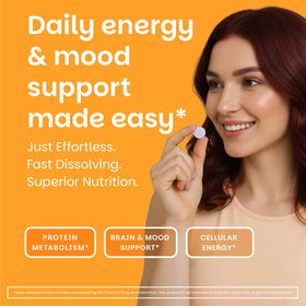 EZ Melts Vitamine B6 50 mg orange comprimés dans l'emballage
