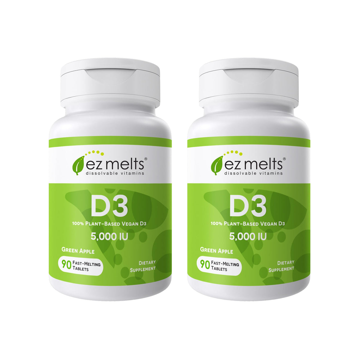 EZ Melts Vitamine D3 5 000 UI 180 comprimés en boîte