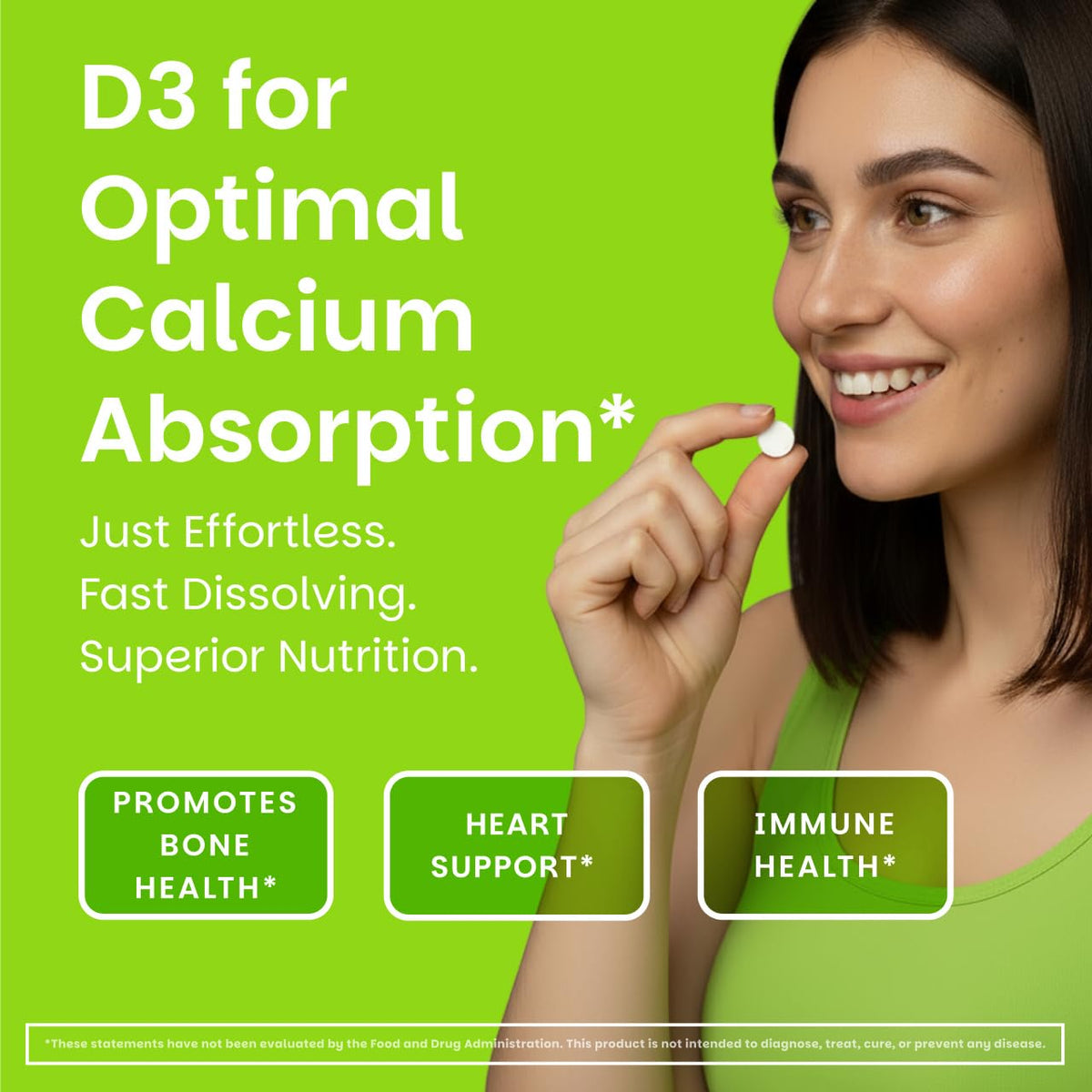 EZ Melts Vitamine D3 5 000 UI 90 comprimés emballage