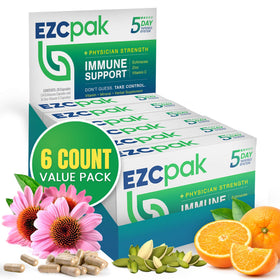 EZC Pak 5 Jours Système de Soutien daily wellness Pack de 6 vue de face