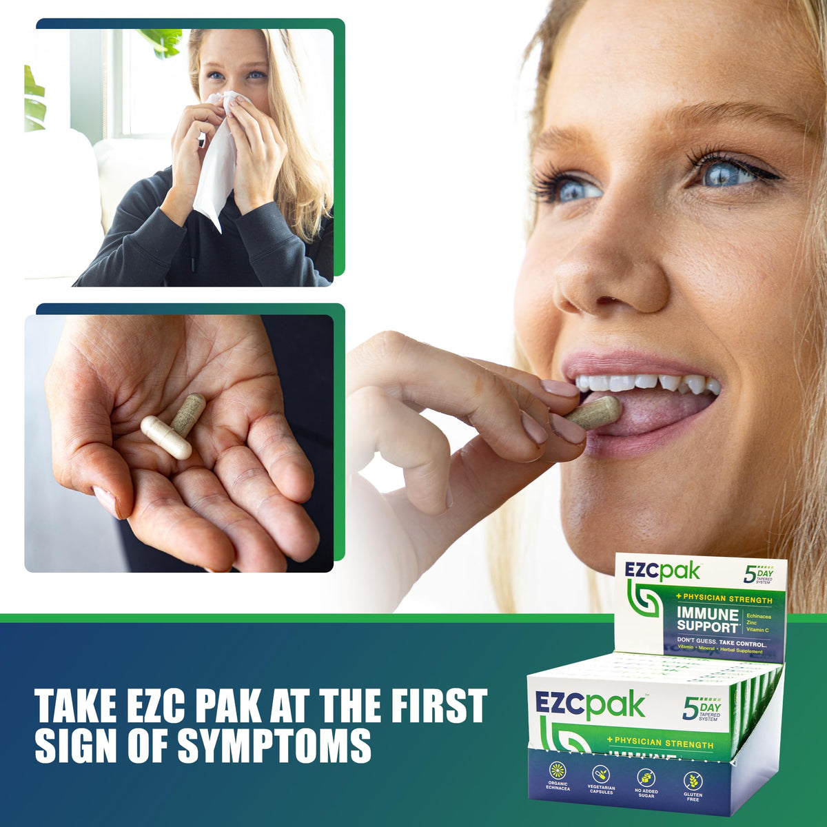 EZC Pak 5 Jours Système de Soutien daily wellness vue de côté