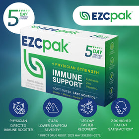 EZC Pak complément alimentaire avec échinacée, zinc et vitamine C