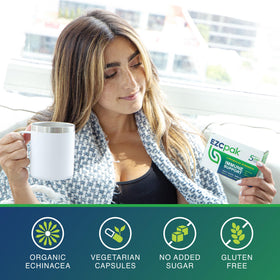 EZC Pak complément alimentaire avec étiquette nutritionnelle