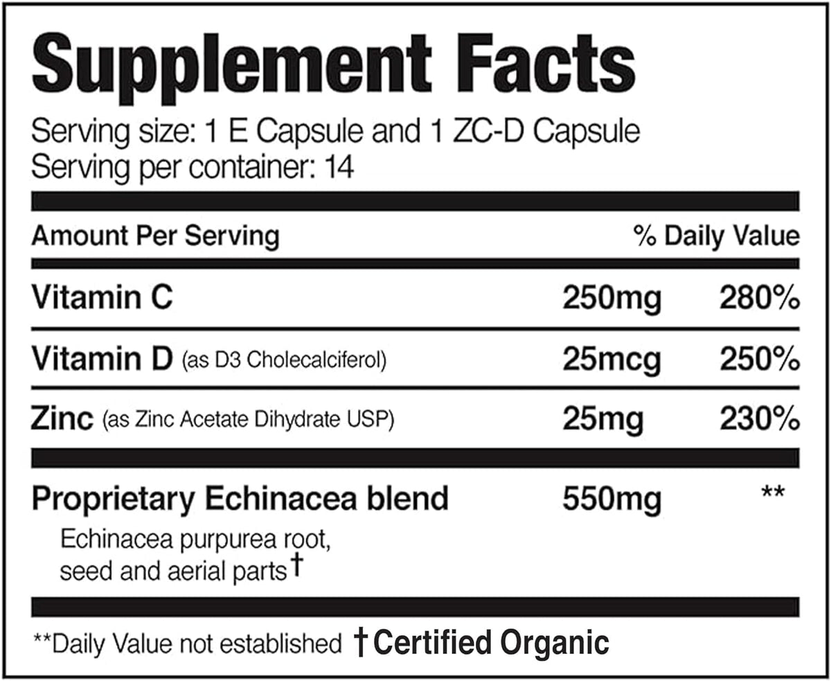 EZC Pak complément alimentaire Echinacée en format capsule