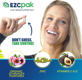 EZC Pak format de transport pratique pour le complément alimentaire