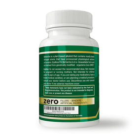 EzyAbsorb Berbérine 500mg, gélule végétale ouverte sur fond blanc