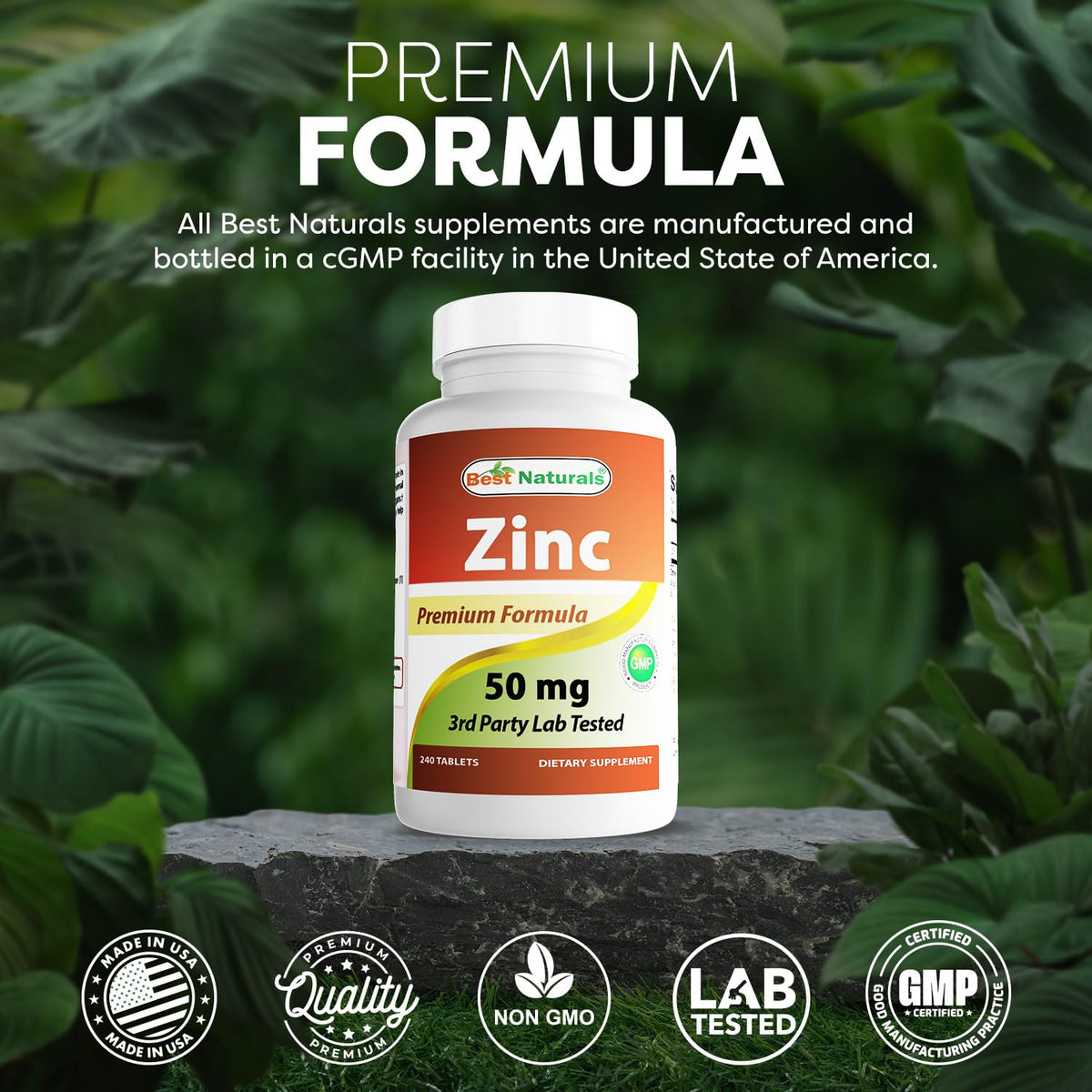 Fabrication aux États-Unis du complément de Zinc Gluconate