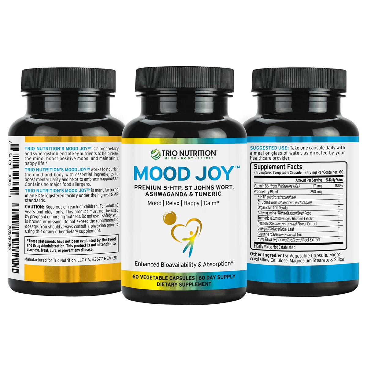 Face avant de la boîte de TRIO NUTRITION Mood Joy