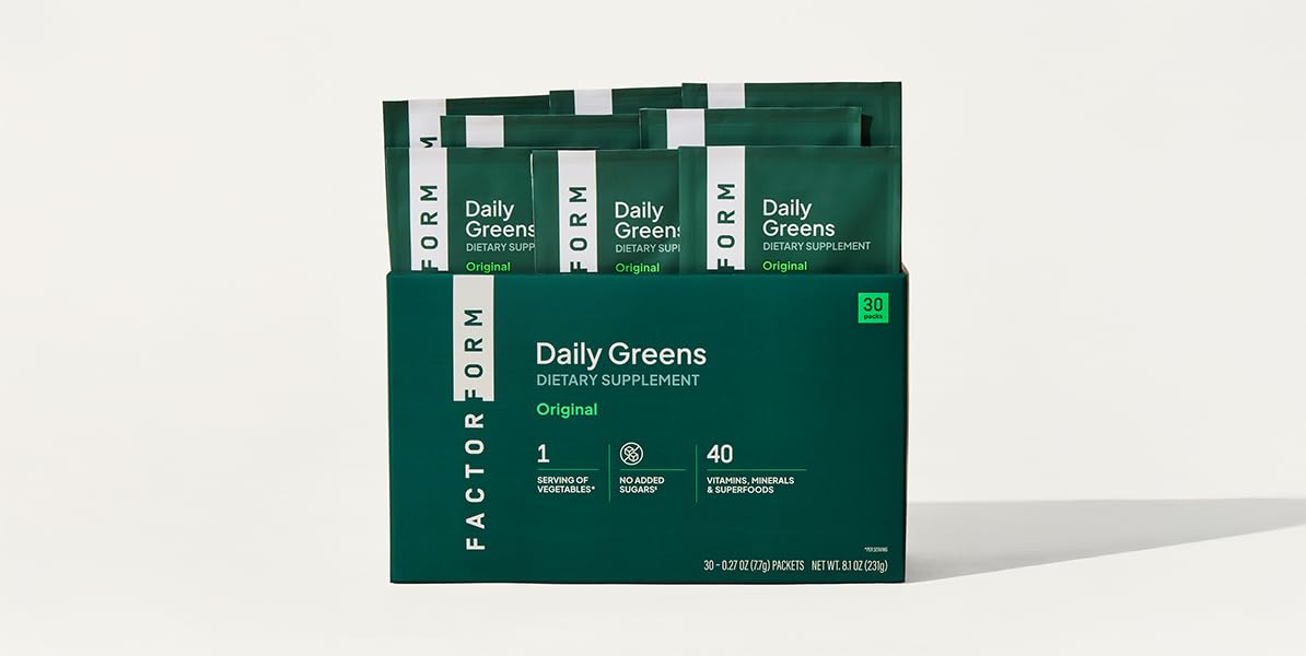 FACTOR FORM Daily Greens Poudre Super-aliment sachets emballage avant