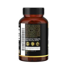 Fadogia Agrestis Earth Elixir avec un verre d'eau