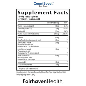 Fairhaven Health CountBoost pour Hommes, vue de face