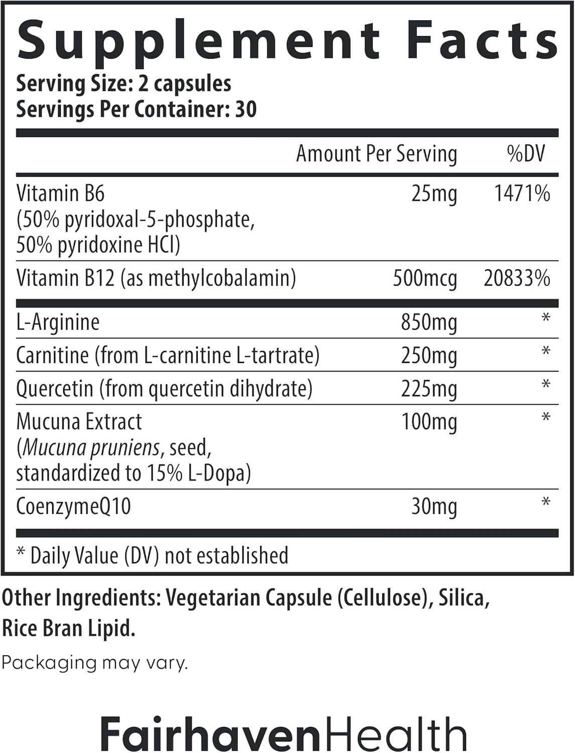 Fairhaven Health MotilityBoost 60 Capsules sur une table