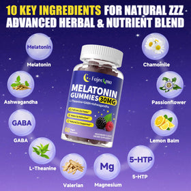 Fajeckma Gélules de Mélatonine 30mg sur fond clair