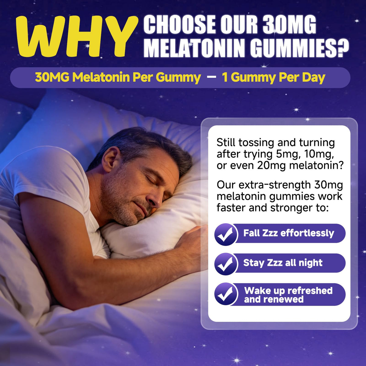 Fajeckma Gélules de Mélatonine 30mg sur une table de nuit