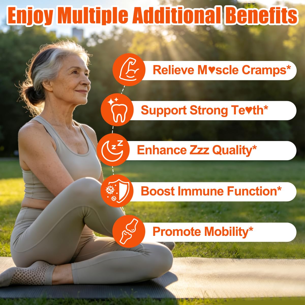 Fajeckma Gummies Calcium Magnesium Zinc lifestyle use