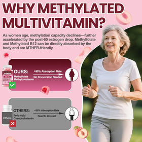 Fajeckma gummies multivitamines au goût pêche