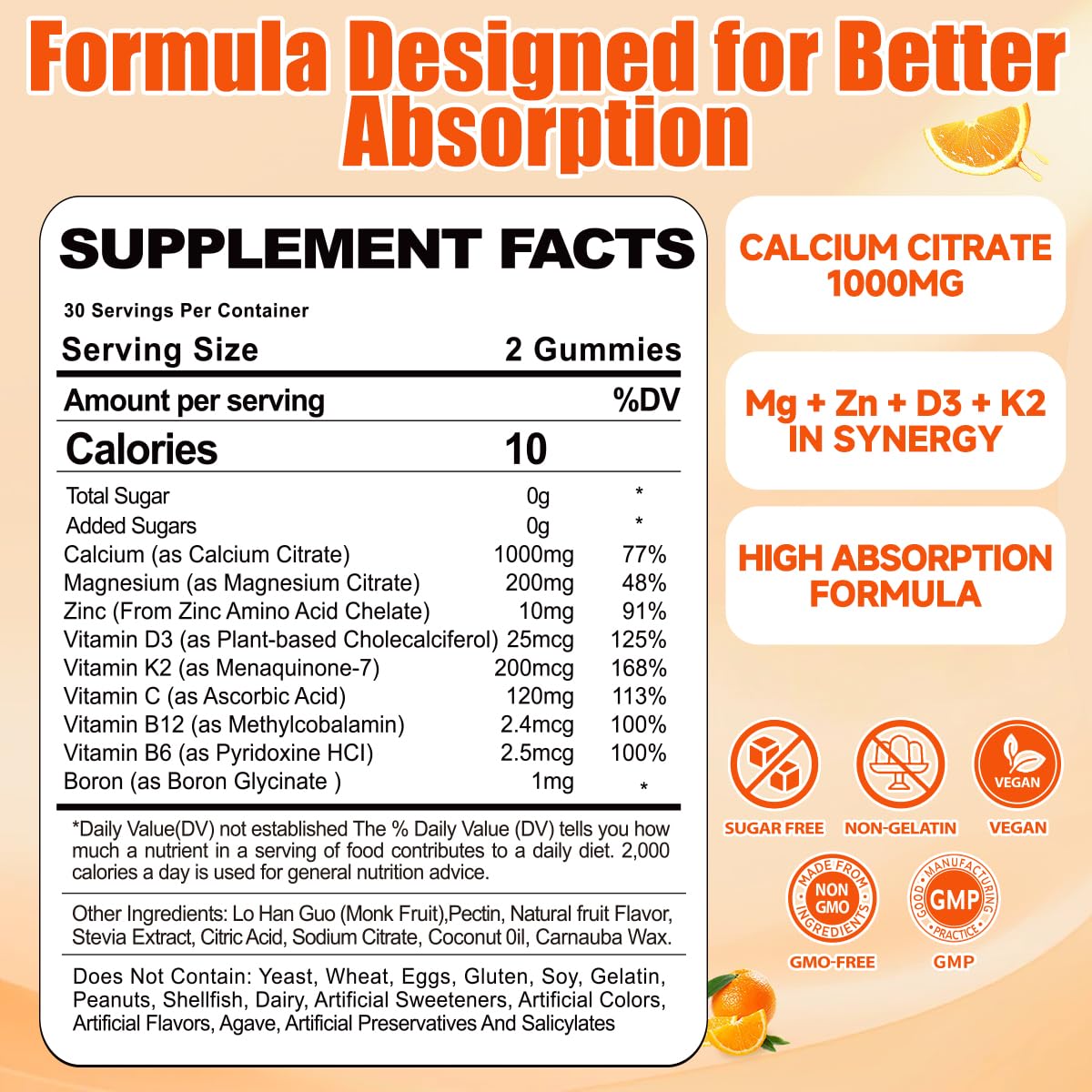Fajeckma Gummies nutrition facts and serving size