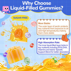 Fajeckma Gummies Omega-3 1000MG boîte ouverte