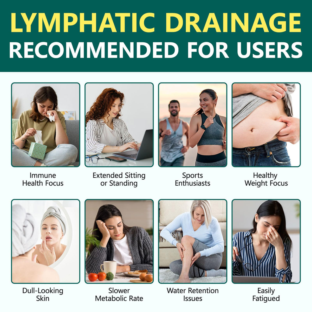FANSHI gélules de drainage lymphatique mise en situation sur une table