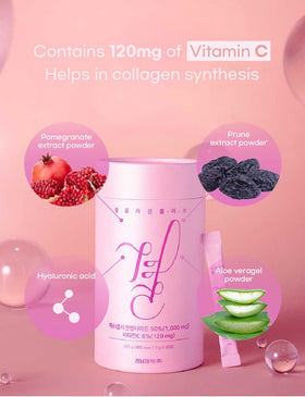 FARMER QUEEN Gyeol Collagen Plus+ stick paquet sur fond neutre