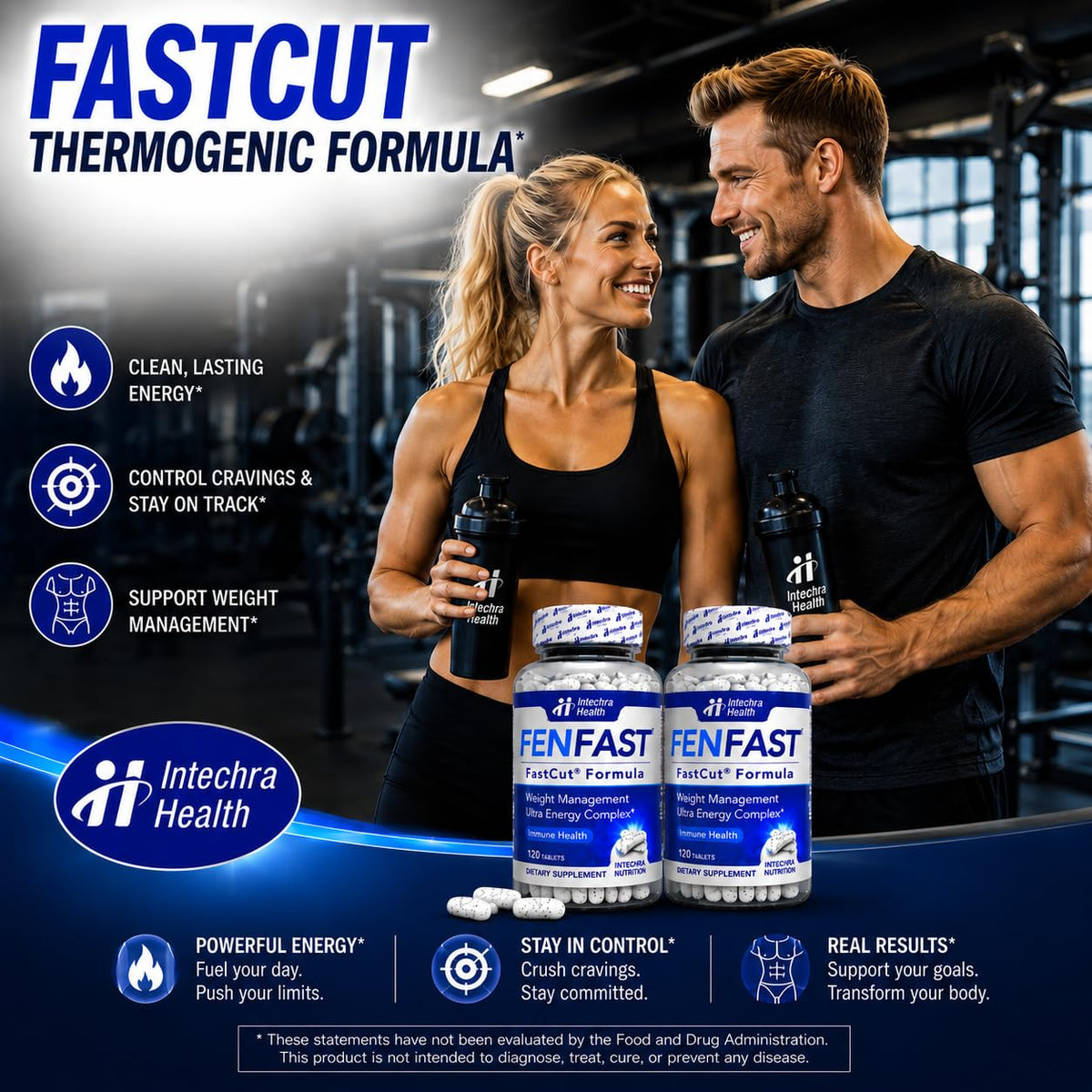 FASTCUT pilules de régime avec étiquette détaillée