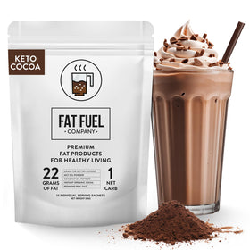 Fat Fuel Keto Cocoa 22g de graisses saines, paquet avant