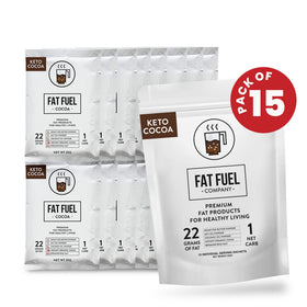 Fat Fuel Keto Cocoa 22g de graisses saines, sachets individuels