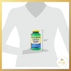 FCQP Calcium Citrate 600mg vue de côté