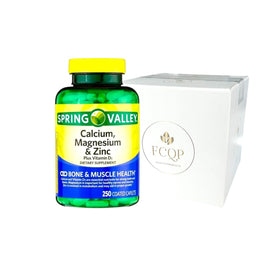 FCQP Calcium Magnésium Zinc Vitamine D3 250 comprimés vue avant