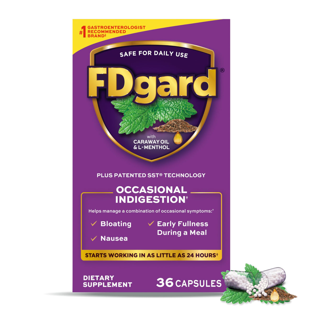 FDgard complément alimentaire 36 capsules, vue de face