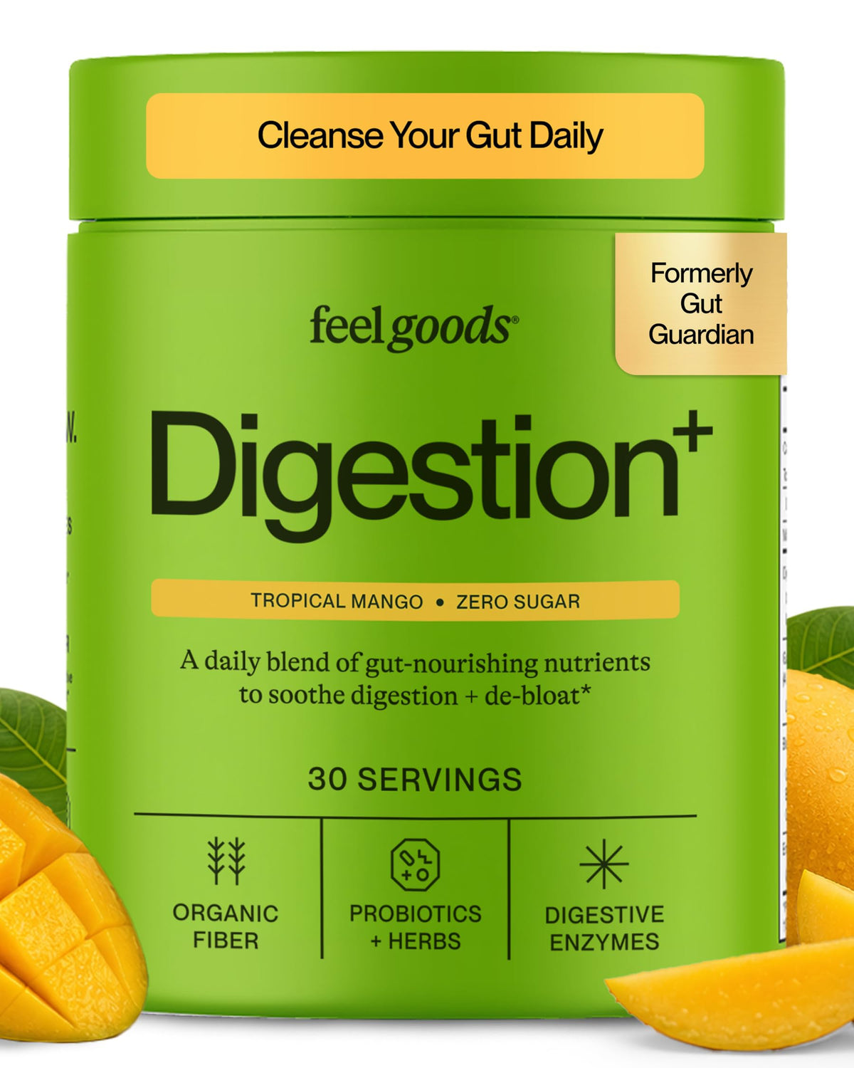 Feel Goods daily+ Poudre de Fibres Organiques 222g vue de face
