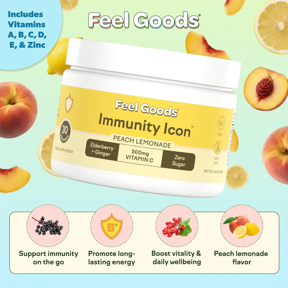 Feel Goods daily wellness Icon Poudre de Soutien daily wellness 30 Portions emballage