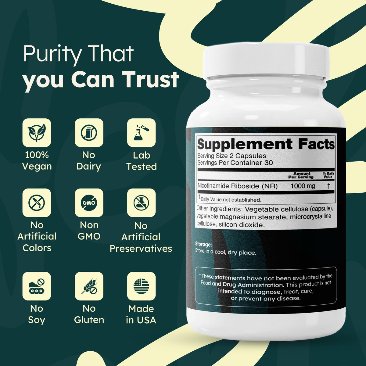 Feelaliv Nicotinamide Riboside 1000mg avec capsules végétales
