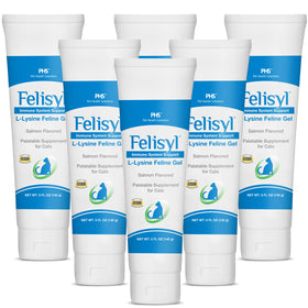 Felisyl Gel L-Lysine 5oz vue avant avec étiquette saumon