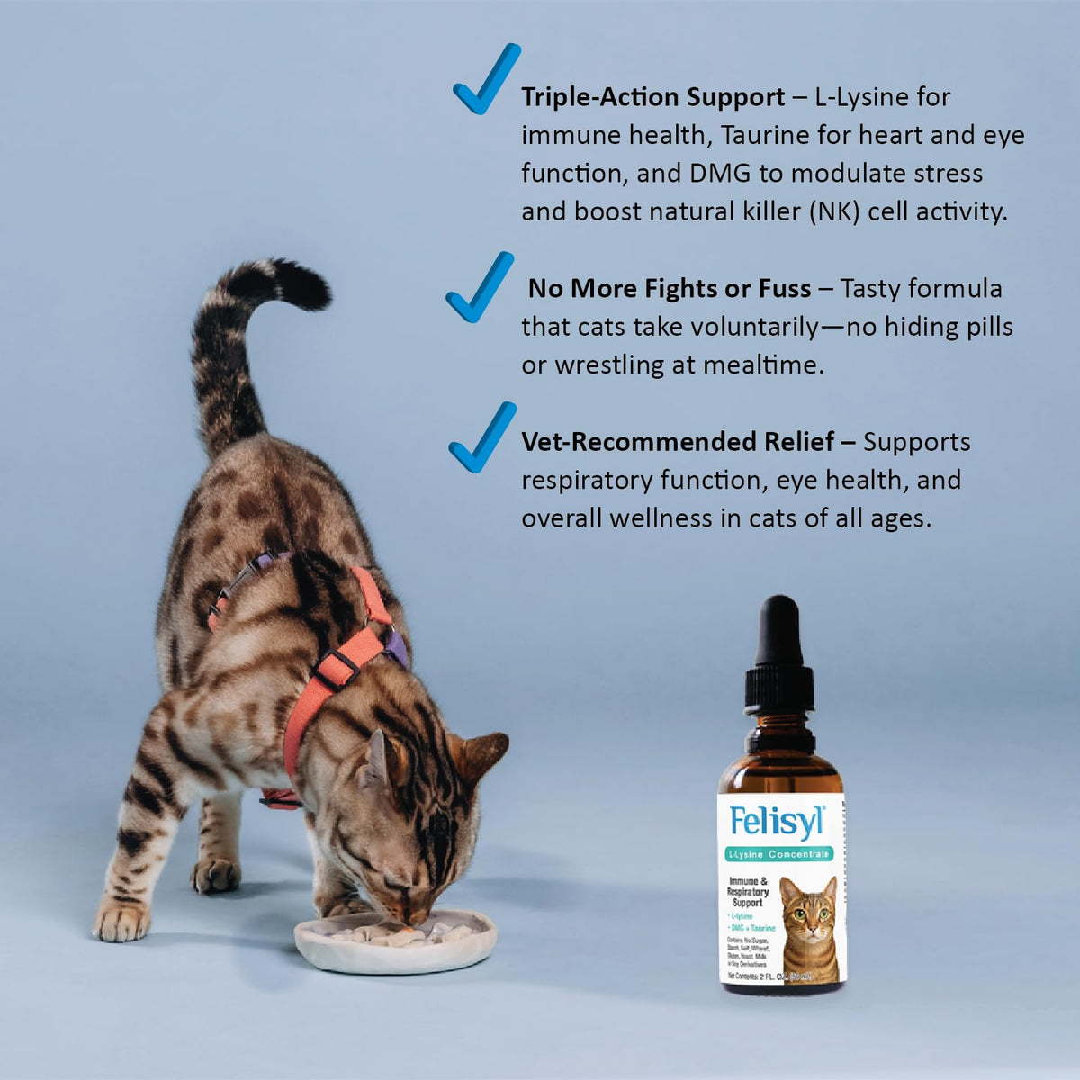 Felisyl Gel L-Lysine pour Chats - informations nutritionnelles